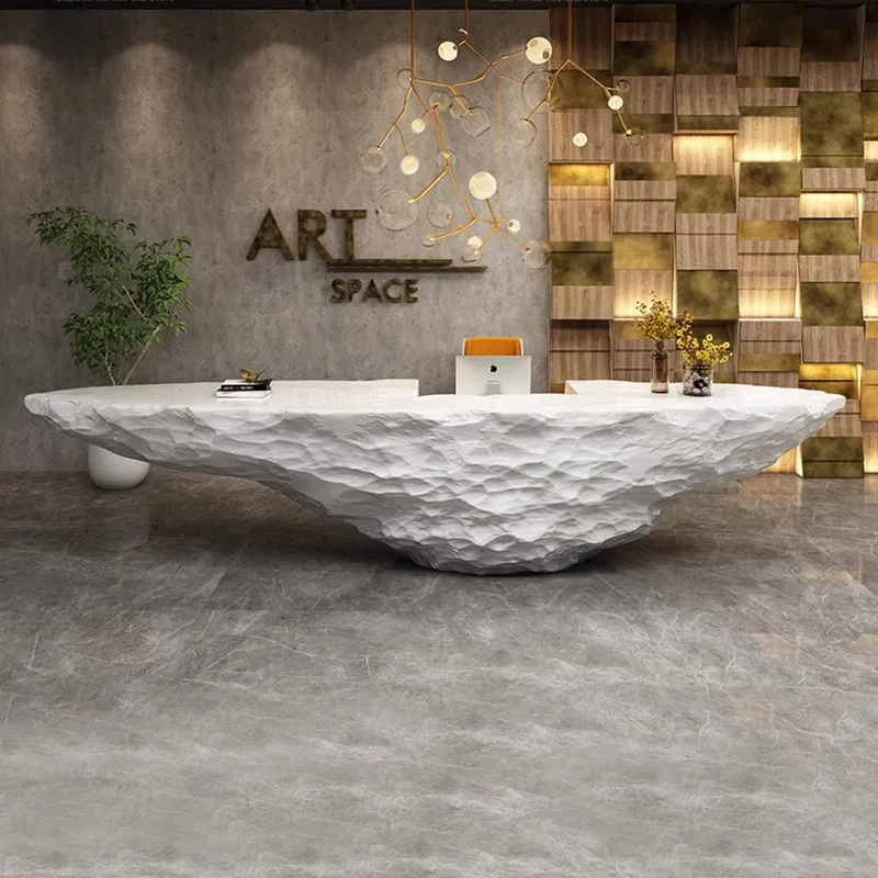 White Peculiar Design Reception Desk Wholesaler Reception Desk Company Reception Counter For Office Beauty Salon