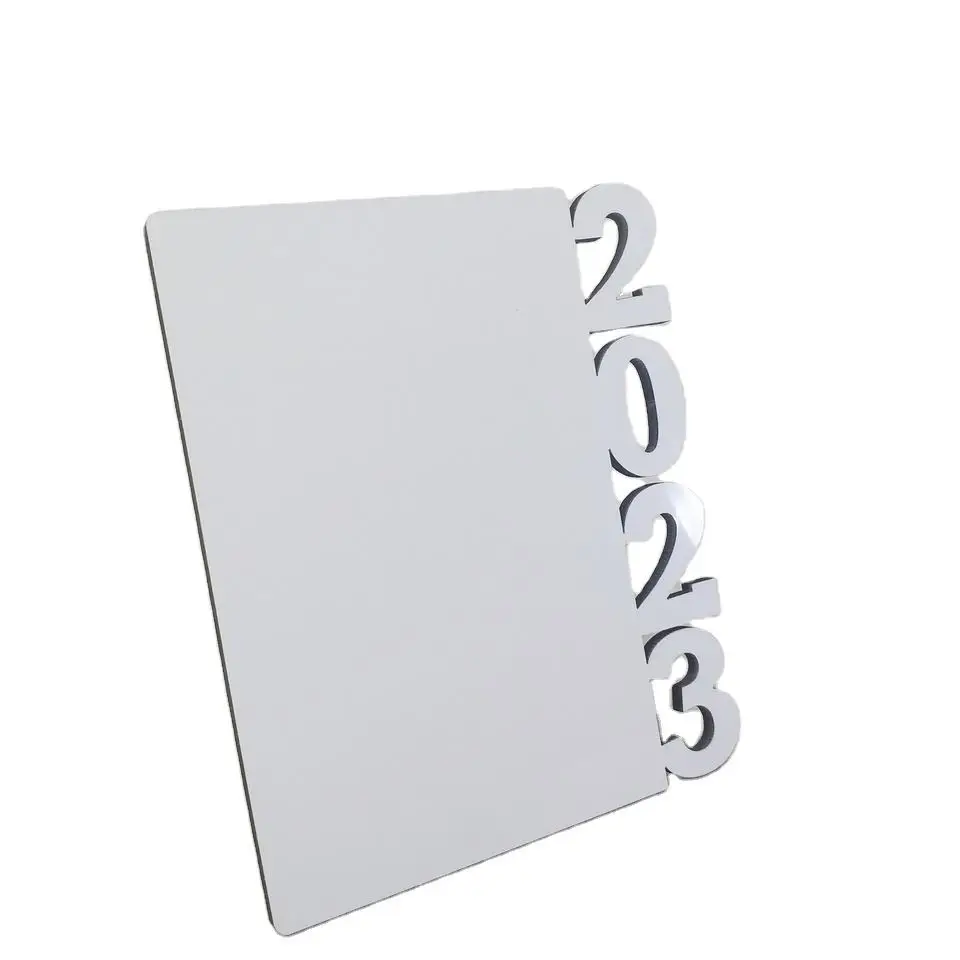 2023 MDF Sublimation Blank fans Photo Frames Photo Panel hand hold fan for graduation paddle fans Desk Decoration Gifts