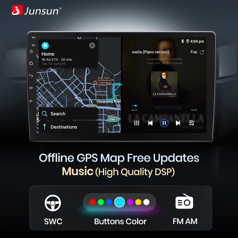Автомобильная радио-навигация Junsun V1 EU для Toyota Sienna 2011-2014 CarPlay Autoradio