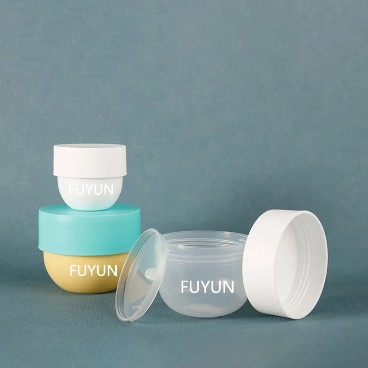 wholesale Cheap Empty Face Cream Jar 50g-500g Scrub Container Pink Blue Black Cosmetic Jars Pp Bowl Shape Plastic Hair Mask Jars