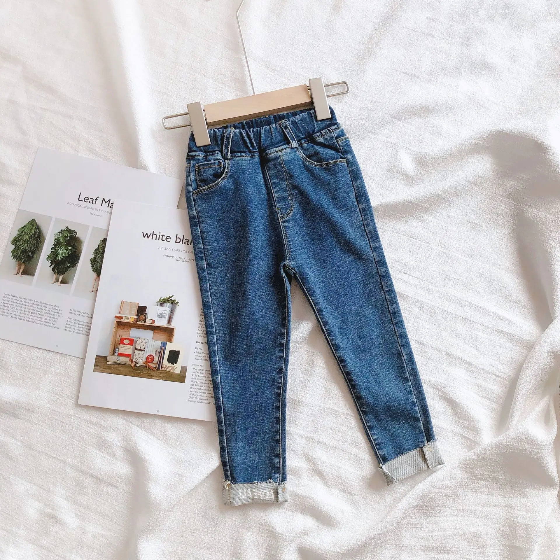 
Spring wholesale baby girl all matching legginge jeans pants 