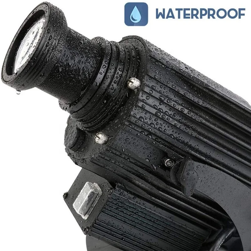 
60W LED GOBO Logo Projector Light with Remote Control Gyrating Function Manual Zoom Focus Customized Gobos 