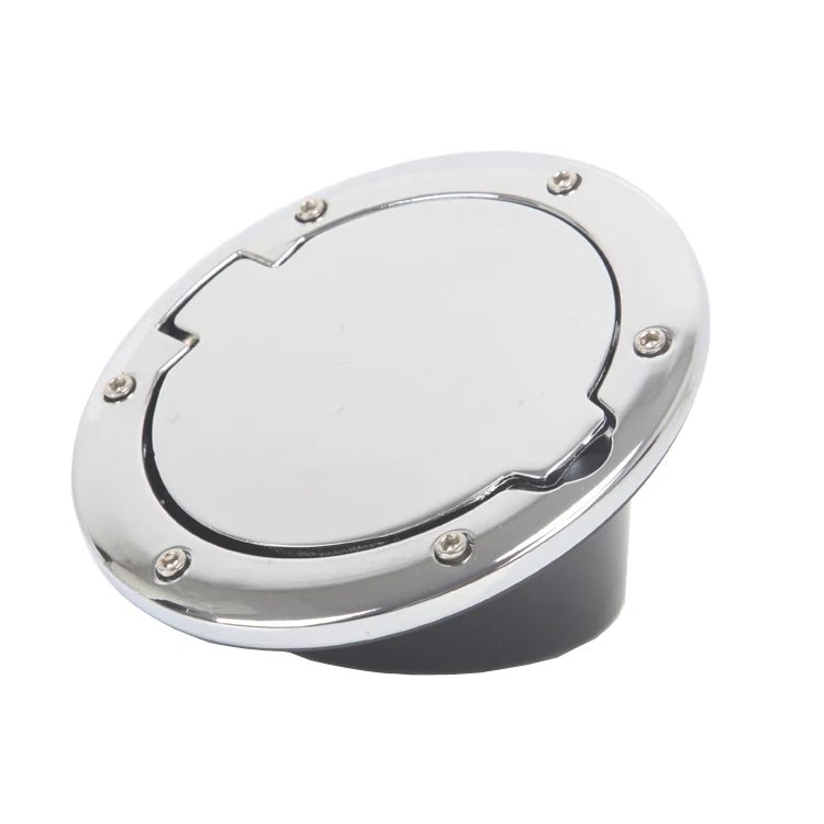 Chrome  Gas Fuel Tank Gas Cap Cover Accessories For Jeep Wrangler JK 2007-2017