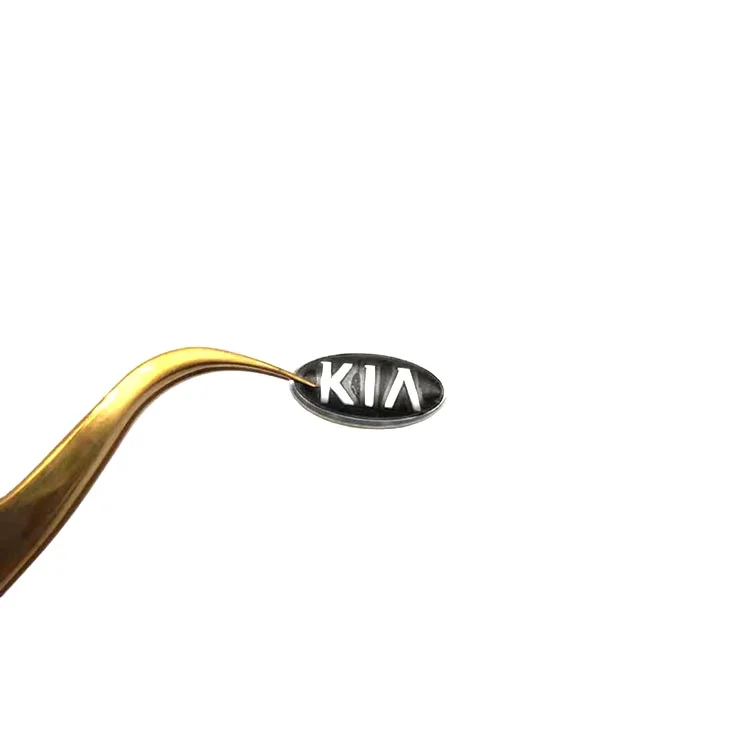 Waterproof electroplating nickel logo metal personalized custom printing label 3d metal sticker