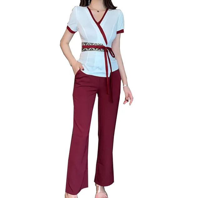 Foot bath technician new work clothes sexy slimming suit health pavilion foot massage bath massage foot work clothes
