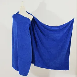 Wholesale Absorbent Custom Logo Velour 400gsm Shower Wrap Body Beauty Salon Spa Bath Towels