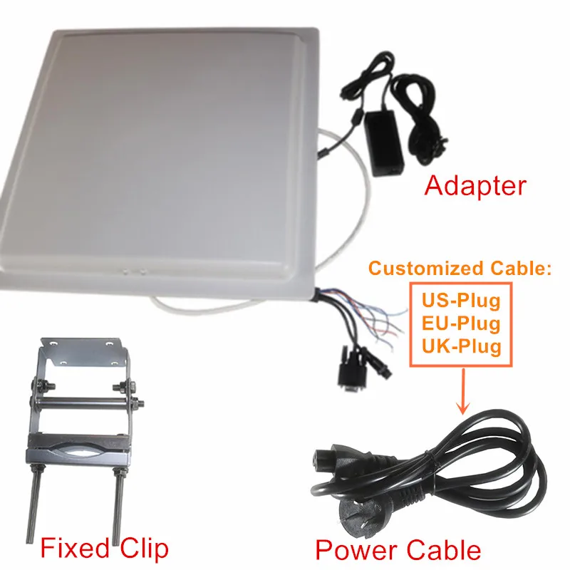 Wiegand+Relay Passive uhf 12dbi rfid reader 860-960Mhz RFID integrated Reader for logistic control