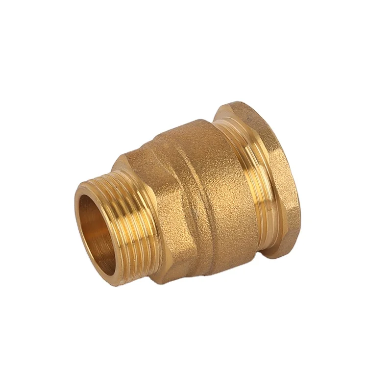 Hot Sale Brass Connector And Pipes Fitting Tube Tee Fittings Brass Malleable Metal PE Pipe Joint