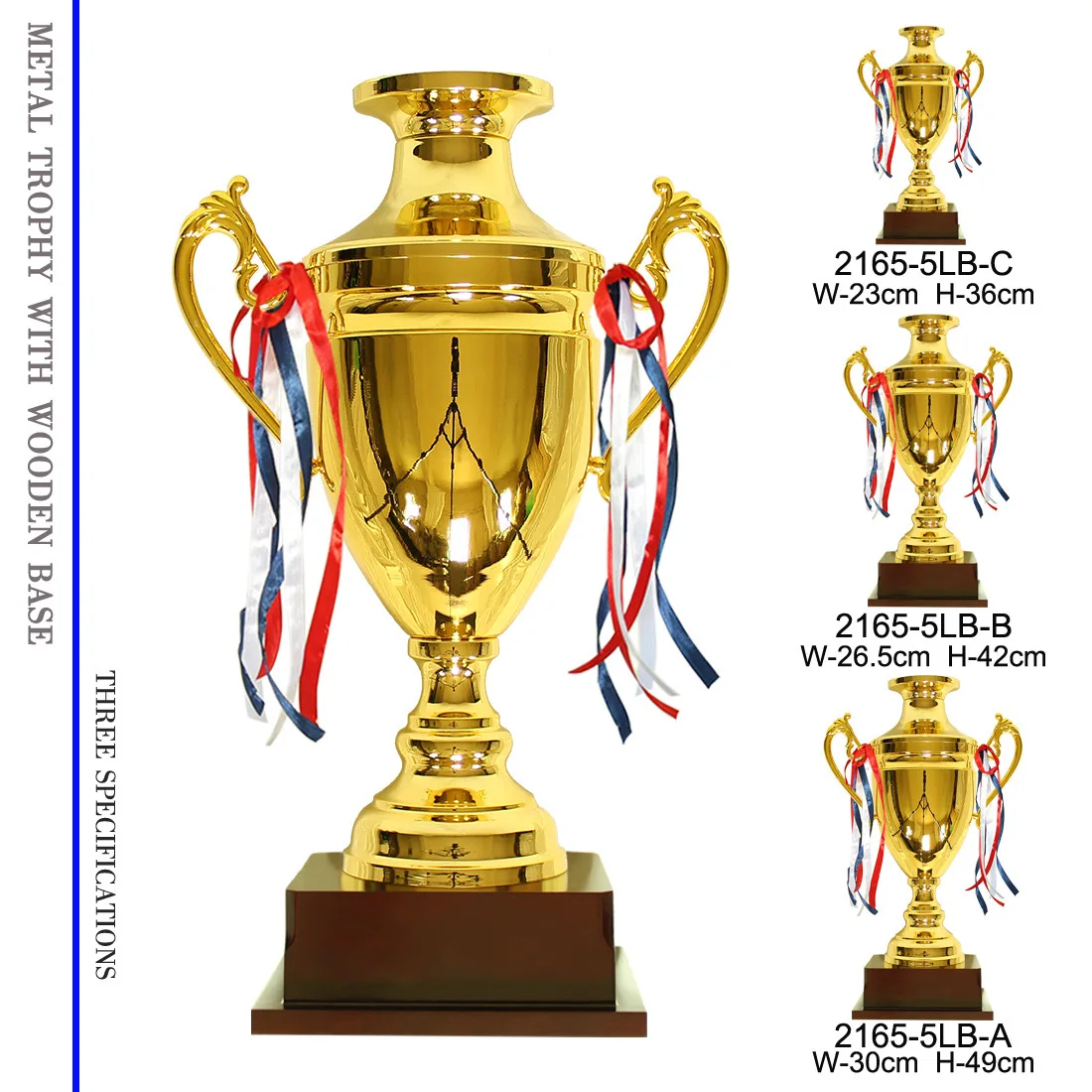 Новый дизайн позолоченный трофей награда Фэнтези футбольный металлический Кубок