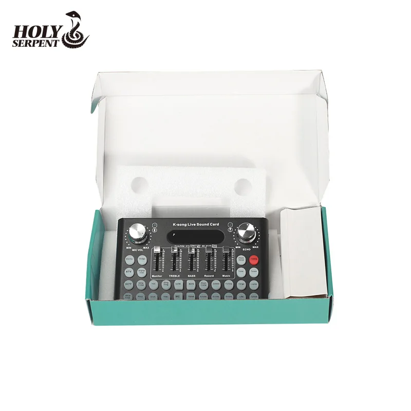  Studio Запись в реальном времени шоу Звуковая карта для мобильного телефона Android IOS прямая трансляция