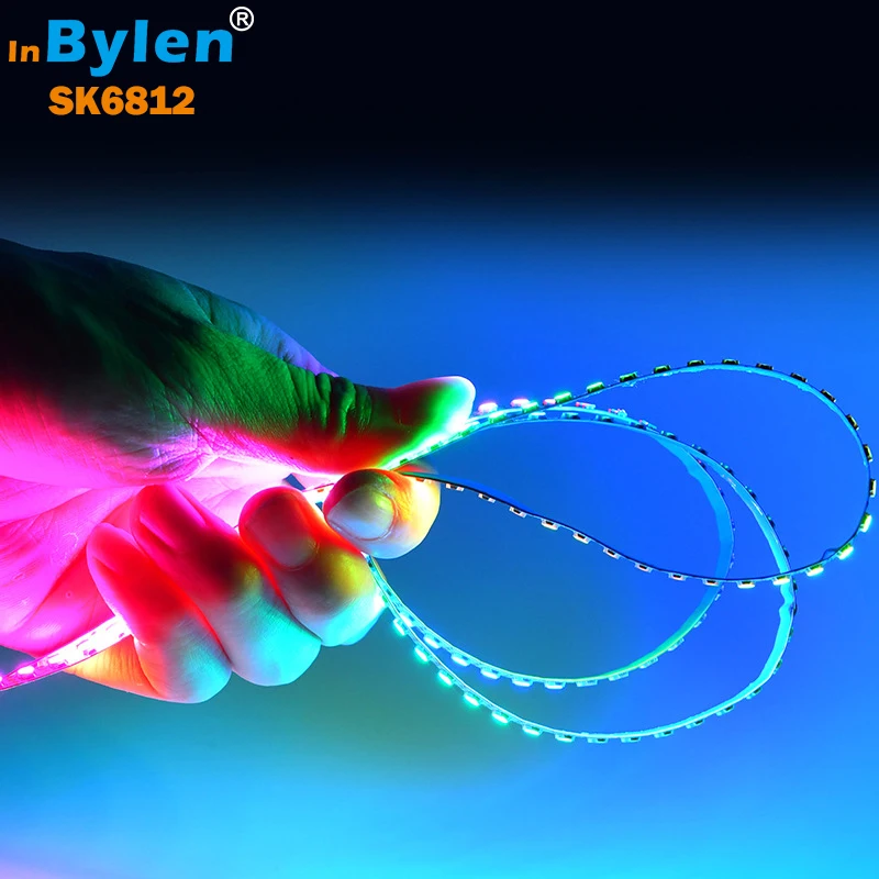 Factory rgbw 5v 12v 3535 5050 4in1 mini 30 60 144 96 120 led pixel addressable sk6812 led strip