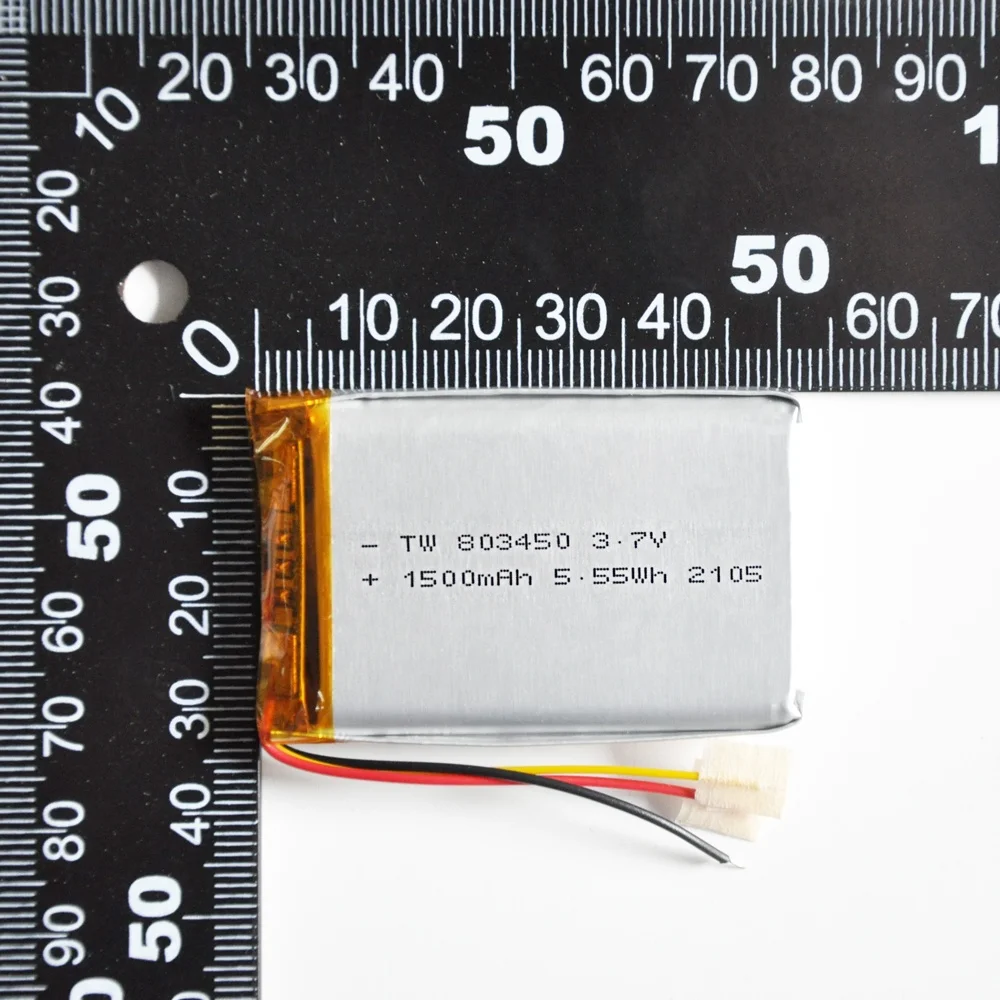 High capacity with KC 803450 1500mah Li-polymer Rechargeable Lithium Li Ion Polymer Batteries 3.7v Lipo Battery