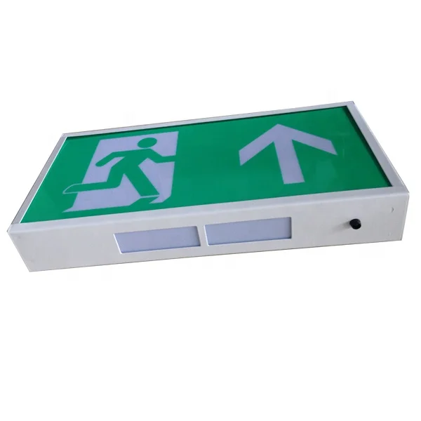 Maintained Wall Mounted Rechargeable Emergency Exit Light Exit Sign Board