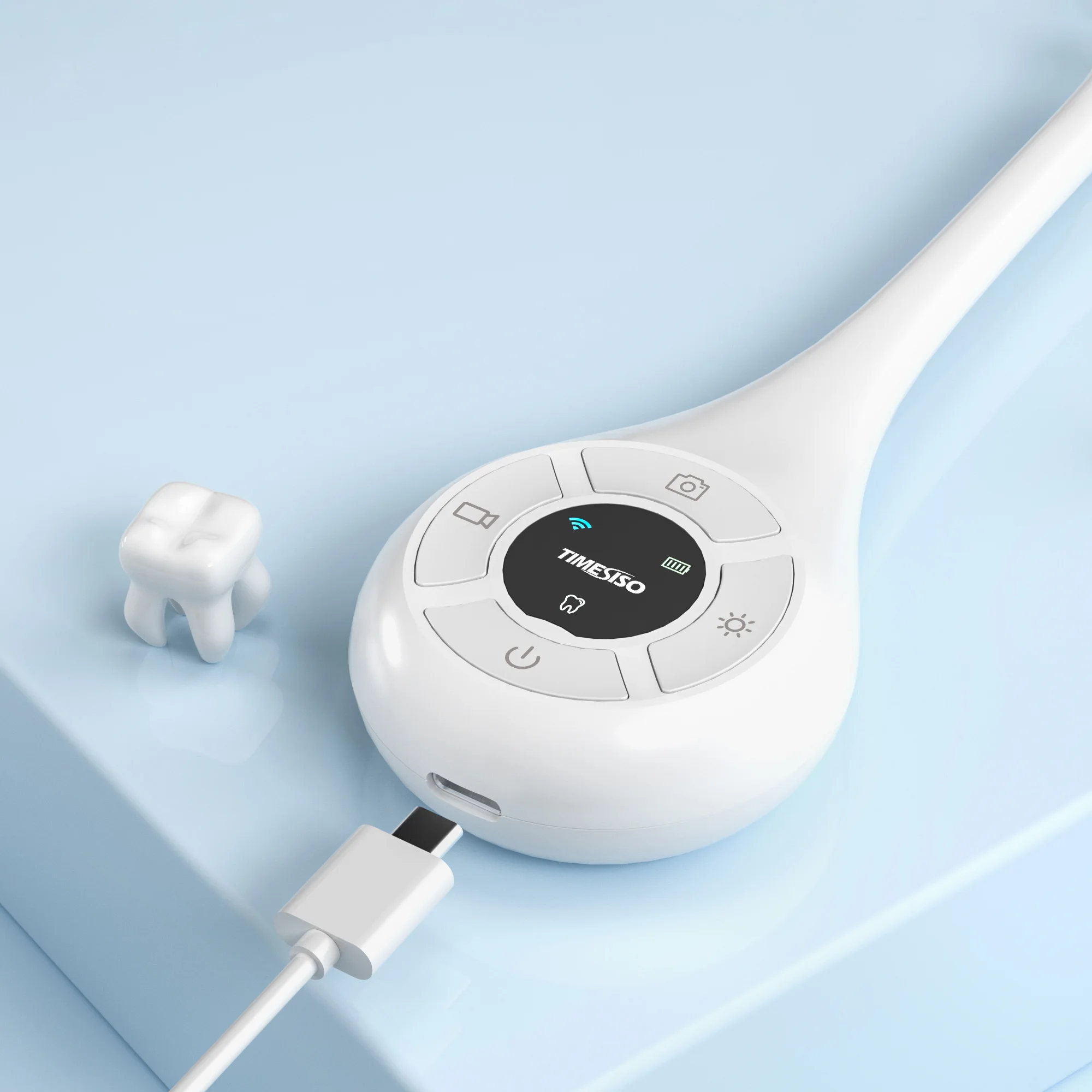 GUOMEI Wifi Dental Scaler Intra Oral Endoscope Microscope USB Rechargeable Mouth Mirror Wireless Intraoral Dental Camera