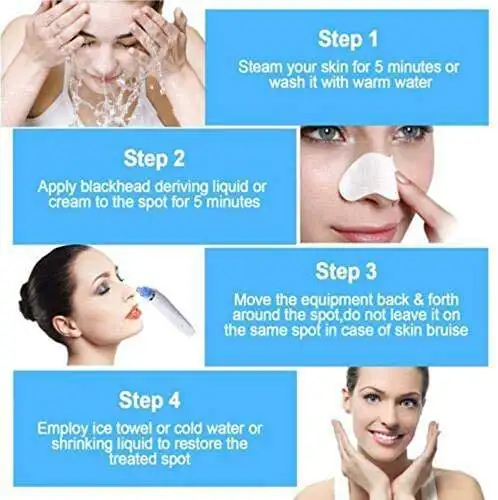 Skin Care Tool Blackhead Remover Vacuum Pore Cleaner Facial Nose Blackhead Remover