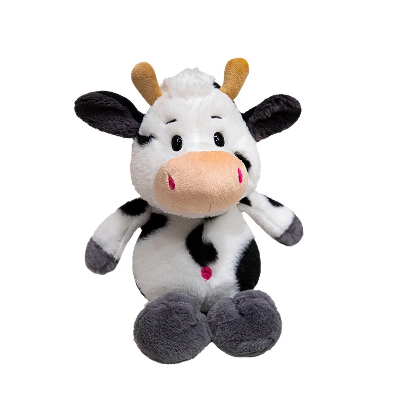 Custom Cute Kids Farm Animals Soft Plush Cow Plush Toy Custom Cow Pig Plush Animal Toys Suitable for Children Holiday Gifts