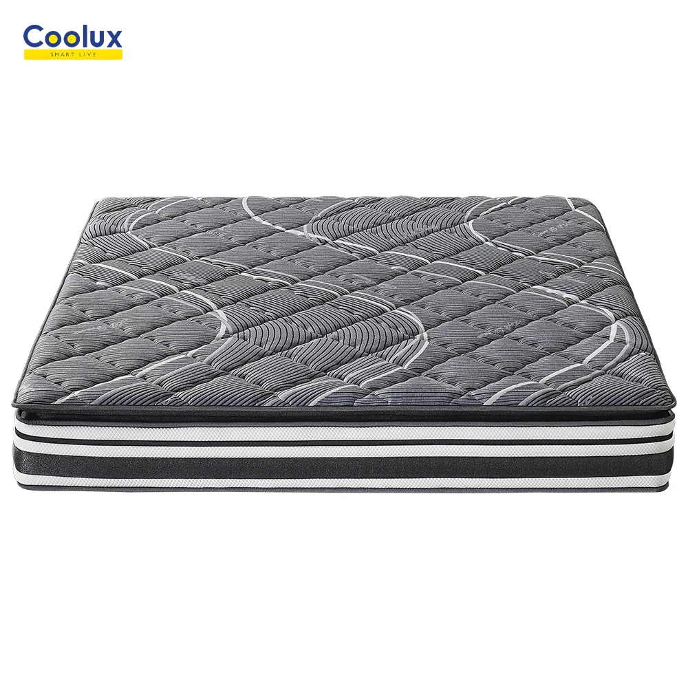 Top Fashion 12 Orthopedic In A Box Pillow Latex Memory Foam Without Spring 14 Inch Thick Queen Size Mattress