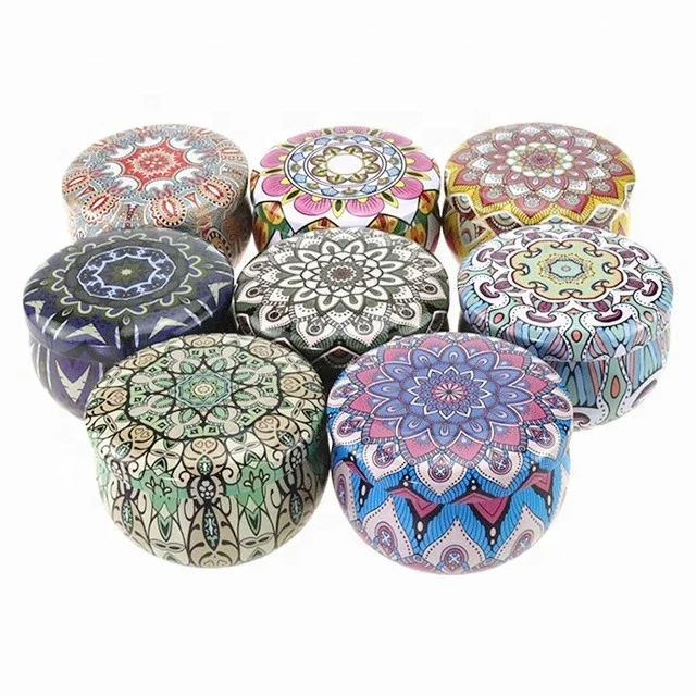 Private Label Exquisite Small Metal Candle Container Aluminum Candle Jars Tin