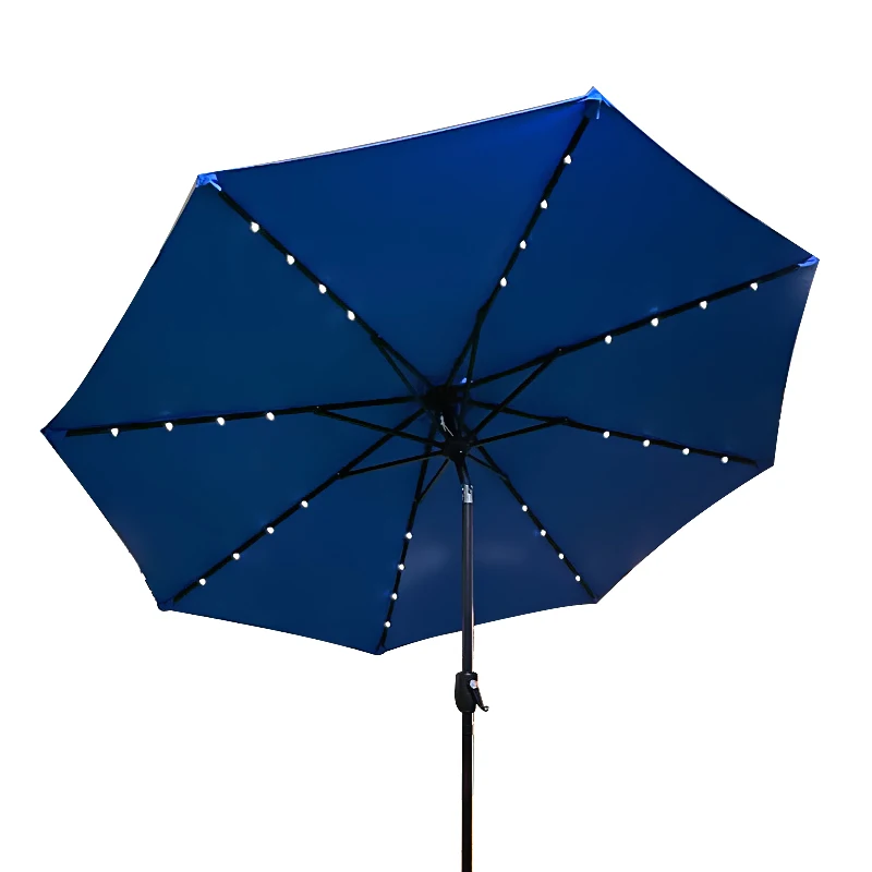 parasol outdoor camping mosquito net for courtyard solar light parasol frames led solar light outdoor umbrella