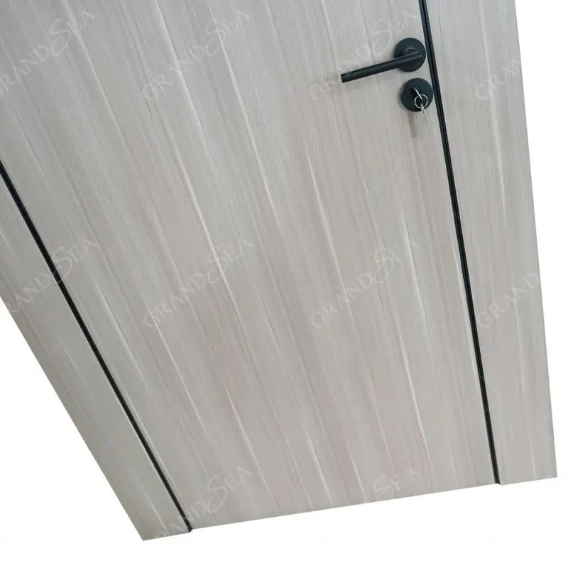 Inexpensive Customized Hidden Wood Grain Invisible Wooden Door For Living Room Cheap Price Interior Solid Wood Invisible Door
