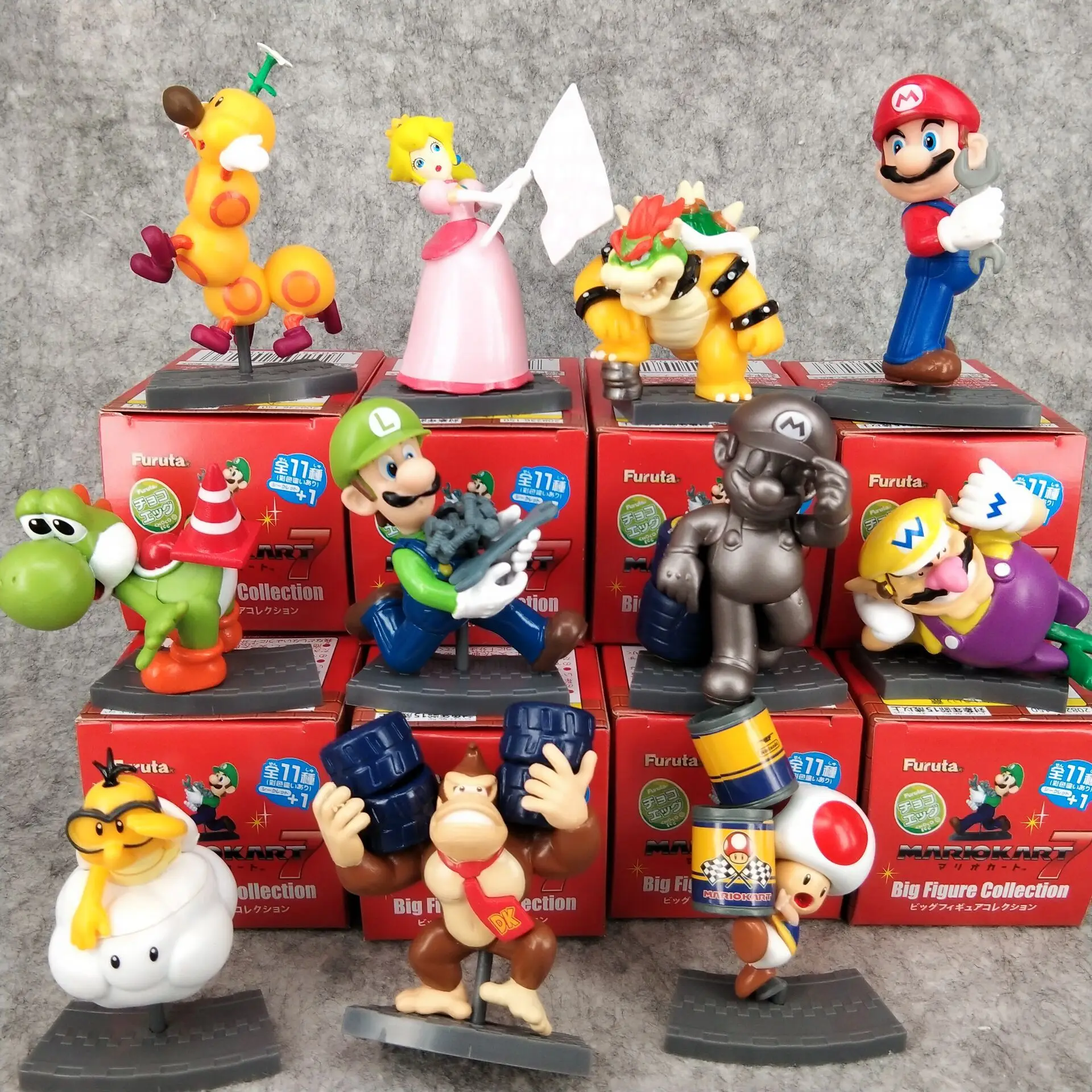 Game Character 11pcs/set Mario Bros Figures Blind Box Mario Luigi Yoshi Figurine Claw Machine Blind Box Toy Wholesale