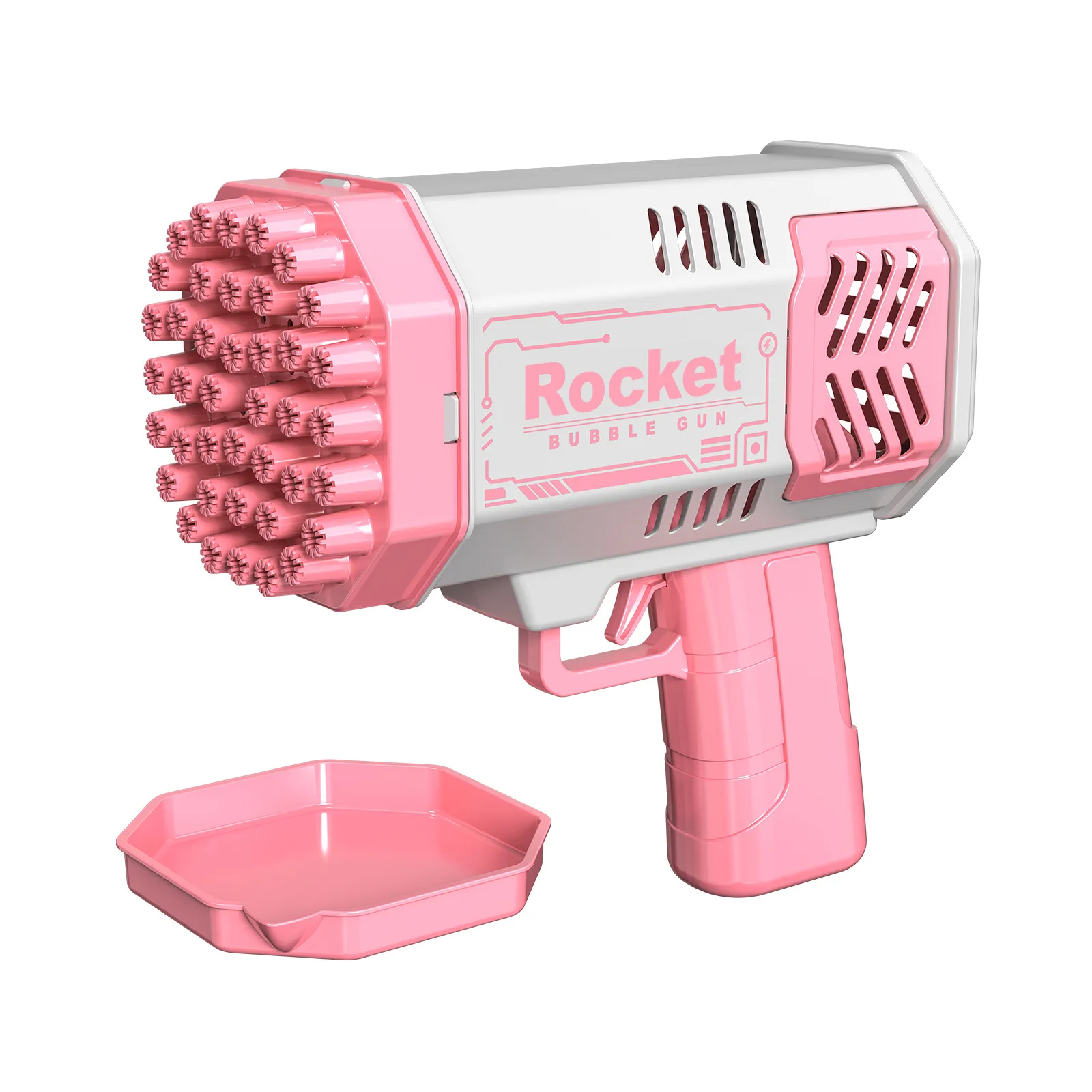 Wholesale Automatic Bazooka Gatling Bubble Toys Gun,Bubble Machine Gun Toy,Gatling Bubble Machine Electric Bubble Gun Summer Toy