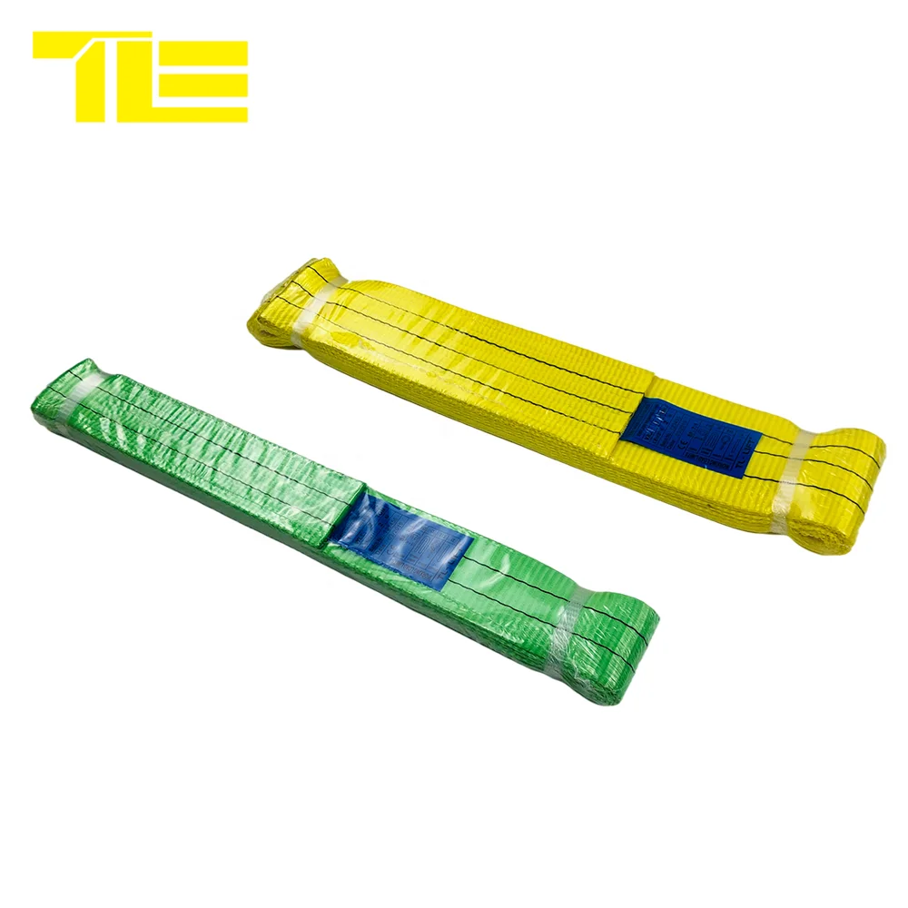 
Factory specials GS heavy duty customize polyester flat eye and eye webbing lifting sling belt slinga 