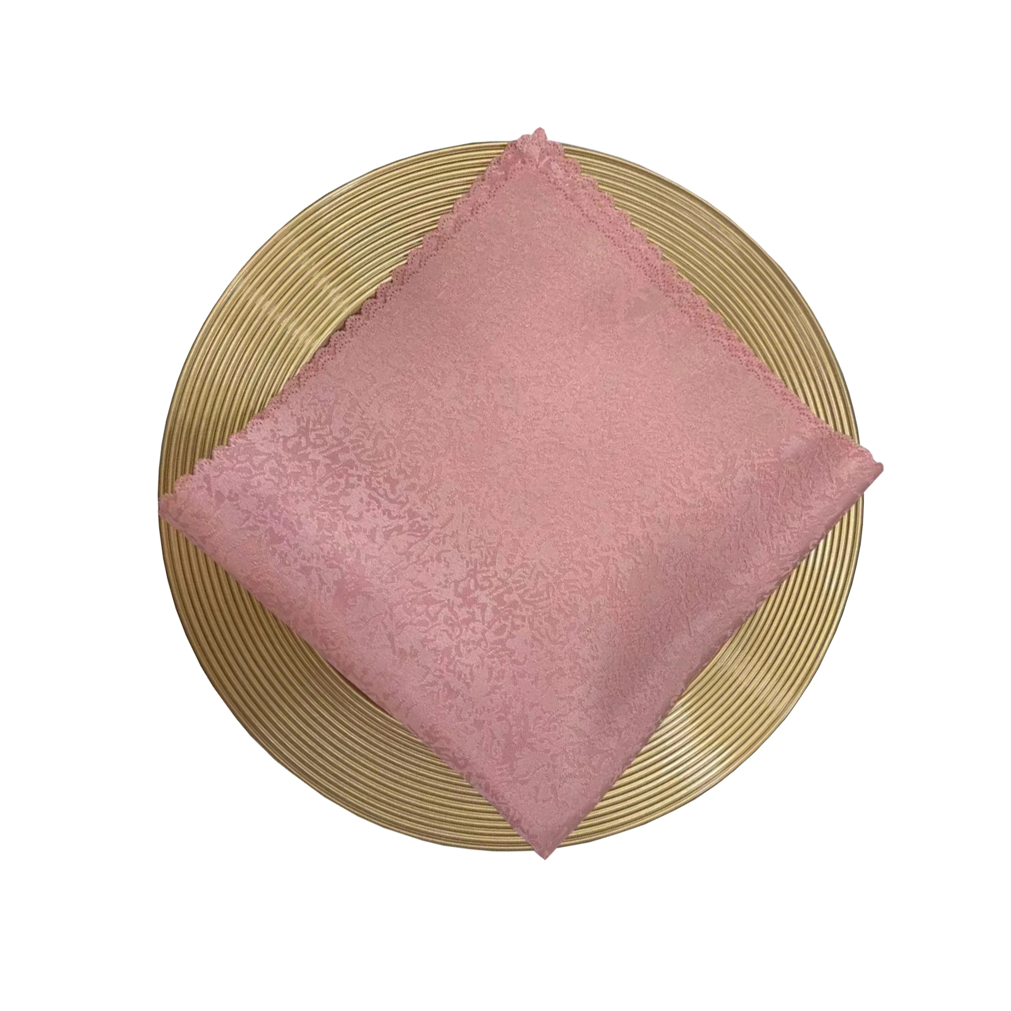 Wholesale custom purple cloth linen napkins table napkin for wedding banquet