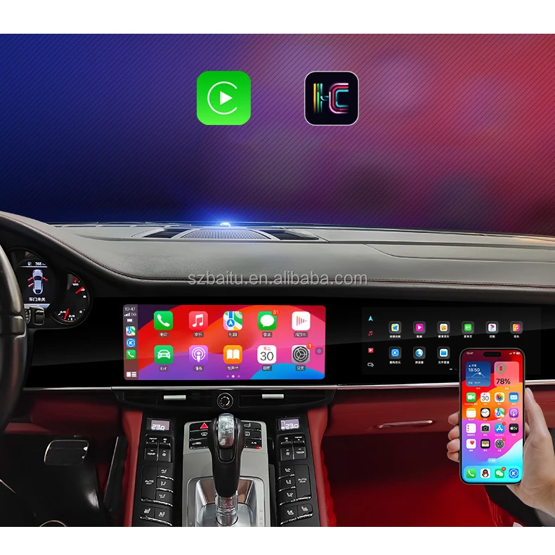 Double screen Car Multimedia Video Player For Porsche Panamera 2010-2016 Android 13 Gps Radio Stereo Carplay