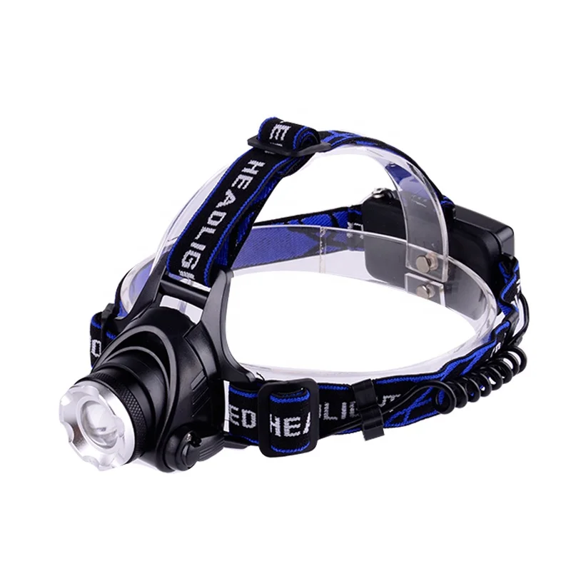 Rechargeable Waterproof XML T6 1000lumen Zoom LED Headlamp Light Lightweight Head Torch
