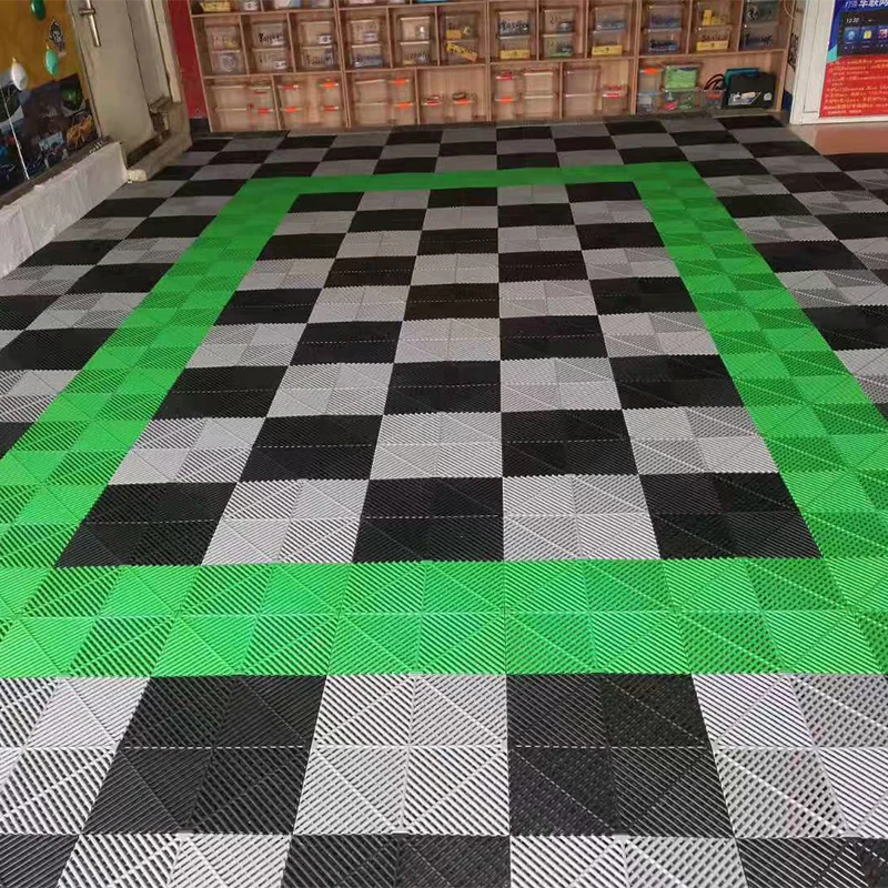 Molding For Car Wash Garage Floor Tiles /Plastic Floor Grills PP Garage Wash Flooring Hotsale