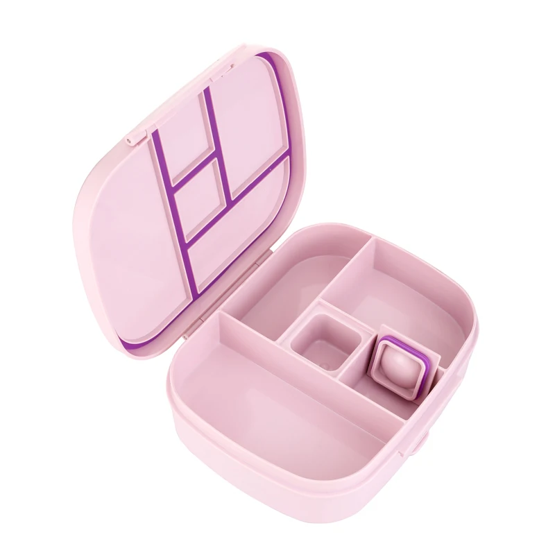 ODM Square Custom Leakproof BPA free kids Lunchbox Children School Bento Lunch Box With Plastic Water Bottle