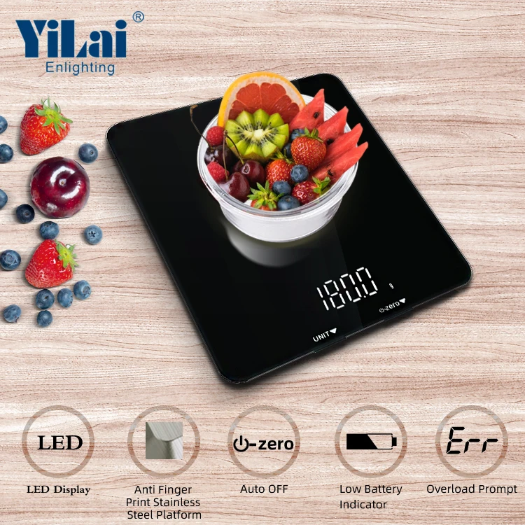 New Portable MINI 5Kg 11Lb Household Scales Electronic Digital Food Kitchen Weighing Scale Nutrition Food Electronic Scale