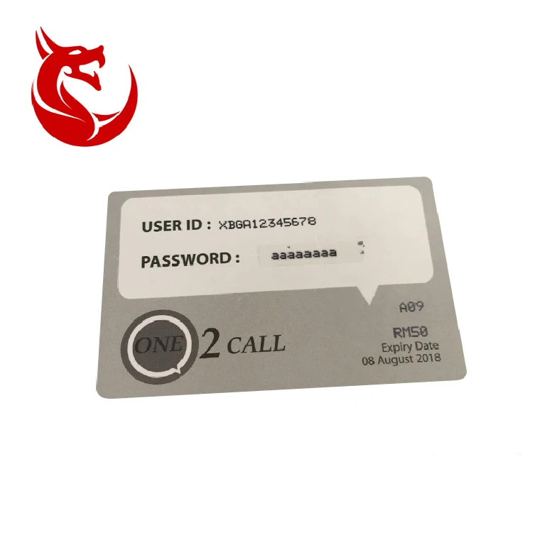 Customized Paper Lottery Ticket Scratch-Off Game Card for Paper & Paperboard Printing