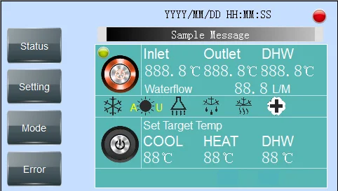 China palm water source monoblock dc inverter heat pump /R32 with solar