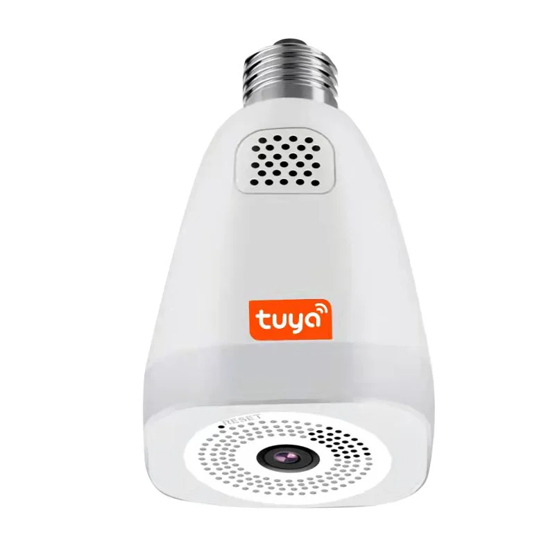 Hot Sale Surveillance Home Security Bulb Camera Night Vision Two-way Audio Outdoor Bulb Ip Tuya Wifi Camera Lamp