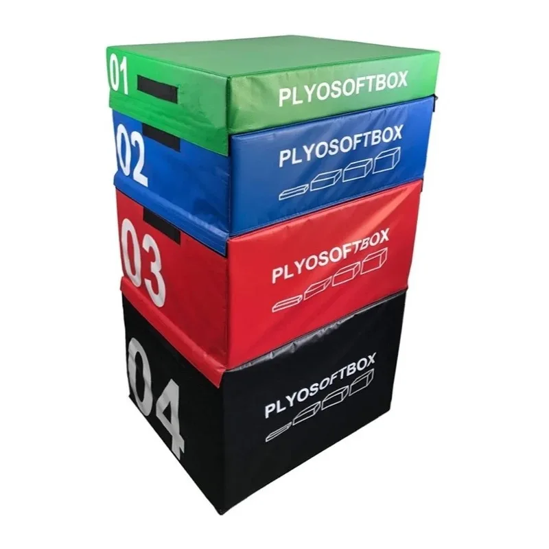 Whosale good Soft Box Fitness Plyometric Plyo Box PU+EPE 3 in 1 Soft Jump Box