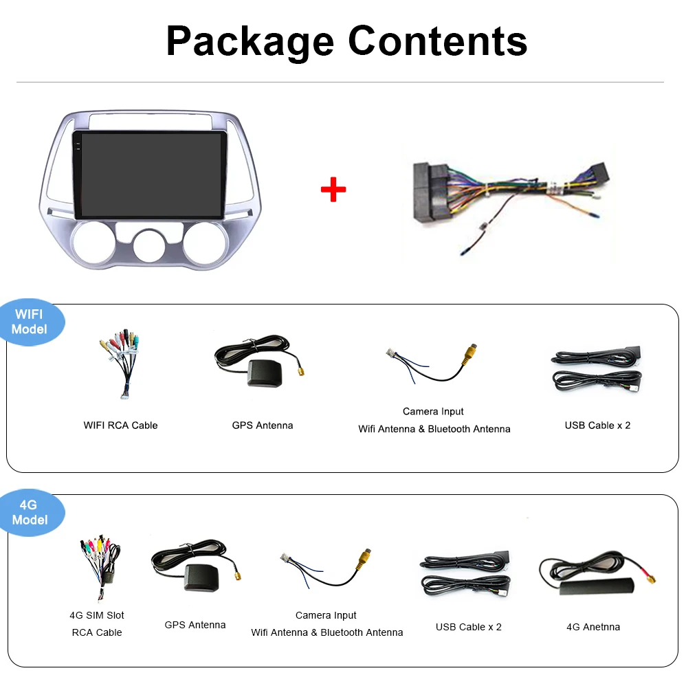 Multimedia Video Player Stereo For Hyundai I20 012-2014 carplay Auto 4G WIFI GPS Navigation car android radio