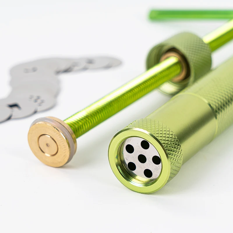 Stainless Steel Fondant Extruder Rotating Squeezer Sculpture DIY Handmade Clay Sugar Cake Sculpture Polymer Baking Tools