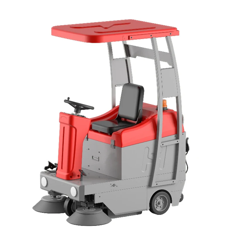 PB105 Outdoor Working Driving Floor Sweeper Ride On Road Sweeping Vacuuming Cleaning Equipment