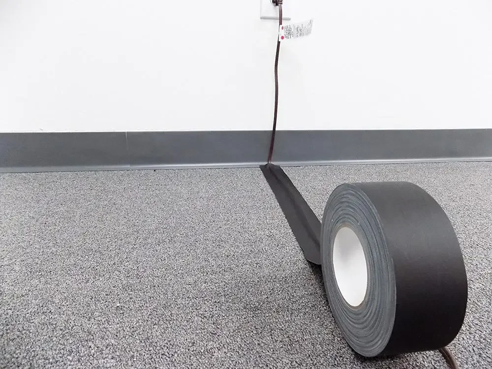 LongTai Cloth duct tape Matte Cloth Camera Protection Heavy Duty Floor Stage matt gaffer Tape Use For Packing Cartons Made