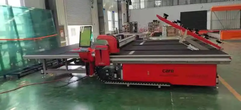 High Speed CNC Glass Cutting Machine Automatic Glass Cutter Loading Arm Breakout Table Glass Processing Machinery