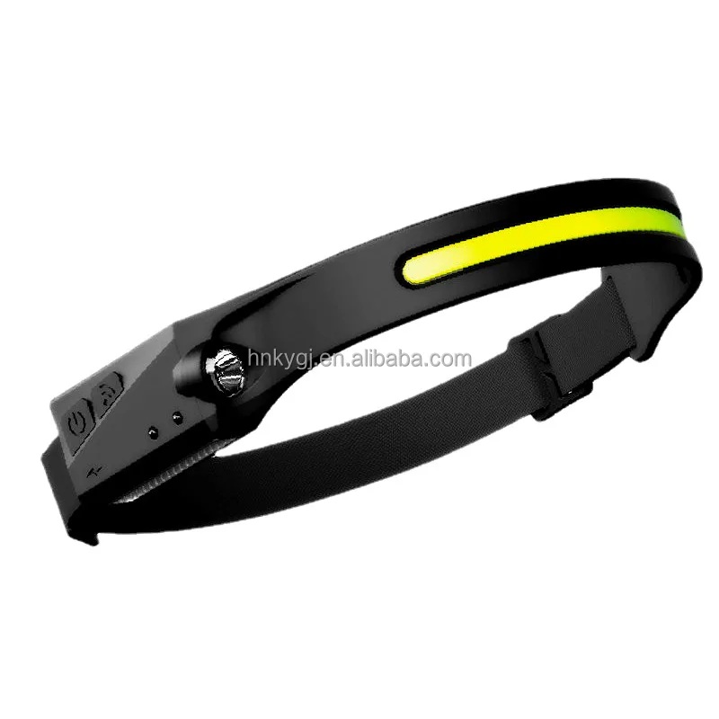KY New Led Headlamps Flashlight 1000 Lumens USB Rechargeable Headlight Waterproof With Motion Sensor Cob Head Lamp