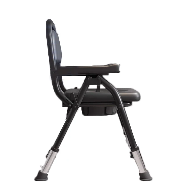 Good quality medical care adjustable bathroom safety equipment folding portable plastic commode chair for elderly disabled