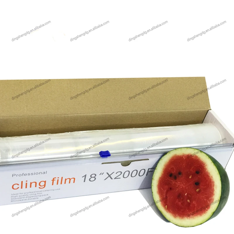 Factory sellingfood grade cling film food cling wrap stretch film plastic wrap jumbo roll food wrapping film