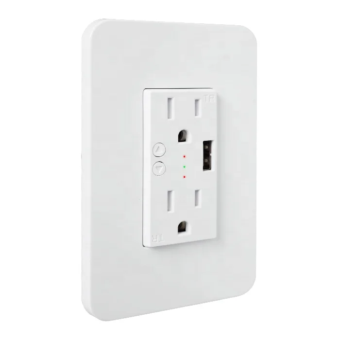 US style home USB charger wall socket smart wi fi wall socket with usb WiFi smart wall socket