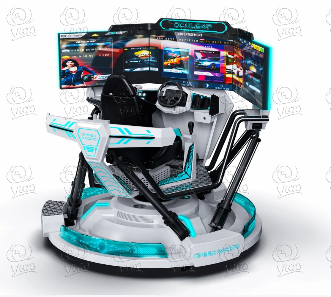 High Quality Six-axis Dynamic Racing Car Manufacturer From China|Racing Simulator Game Machine For Sale|Racing Arcade Machine