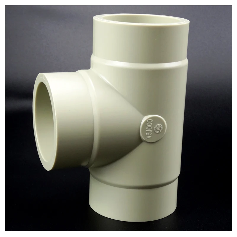 Customized packing quick and easy usage wholesale PPH  pipe Tee fittings