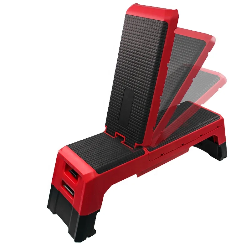 wholesale gym fitness training stepper board TPE aerobic step platform adjustable aerobic step platform with risers