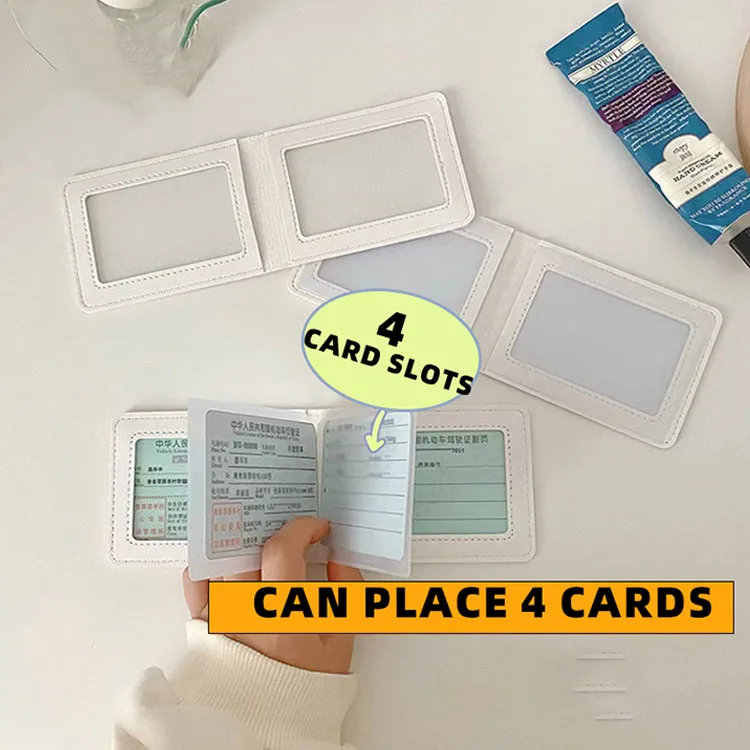 Personalized Solid Color Driver License Holder Credit Card Credentia